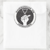 Mathematiker für Verbindungsaufkleber Runder Aufkleber (Tasche)