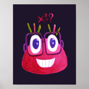 Mathematiker Geek Niedlich Algebra Mathematiker Ki Poster