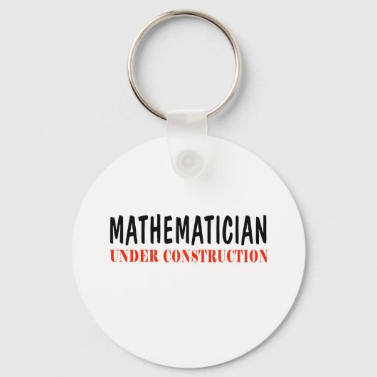 Mathematiker _ im Bau Schlüsselanhänger (Vorderseite)