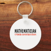 Mathematiker _ im Bau Schlüsselanhänger (Vorderseite)
