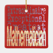 Mathematiker Keramikornament (Rückseite)