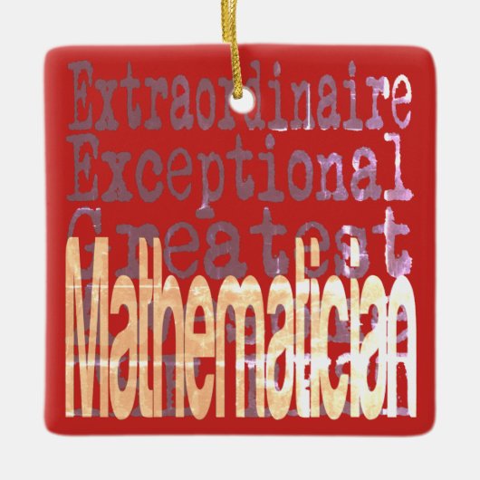 Mathematiker Keramikornament (Vorderseite)