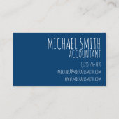 Mathematiker Lehrer Mathematik Visitenkarte (Rückseite)