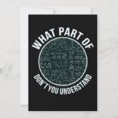 Mathematiker Lehrer Sarcasm Mathematik Mathematik Dankeskarte (Vorderseite)