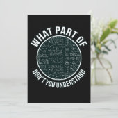 Mathematiker Lehrer Sarcasm Mathematik Mathematik Dankeskarte (Stehend Vorderseite)