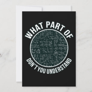 Mathematiker Lehrer Sarcasm Mathematik Mathematik  Dankeskarte