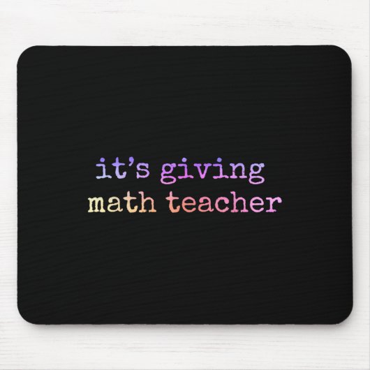 Mathematiker Lehrerbewertungsgeometrie Mathematike Mousepad (Vorne)