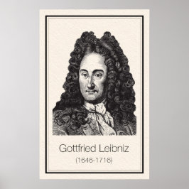 Mathematiker - Leibniz Poster