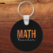 Mathematiker Leopard Squad Niedlich Herbst Dank Schlüsselanhänger (Vorderseite)