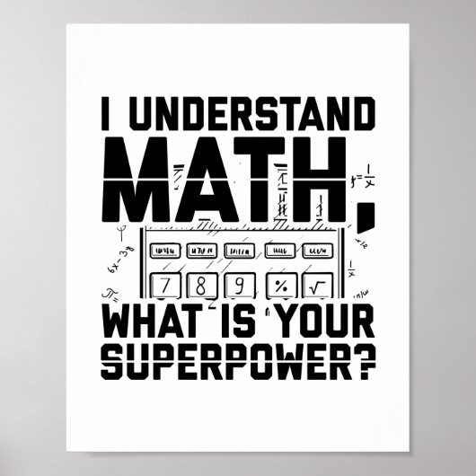 Mathematiker | Mathe Teacher Students Gift Ideale Poster (Vorne)
