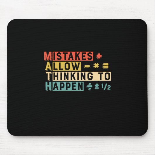 Mathematiker Mathematik denken, um zu geschehen Mousepad (Vorne)