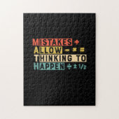 Mathematiker Mathematik denken, um zu geschehen Puzzle (Vertikal)