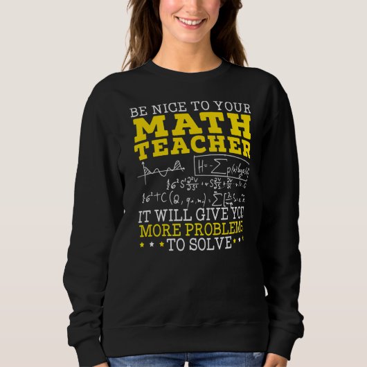 Mathematiker Mathematiker Mathematics School Numb Sweatshirt (Vorderseite)