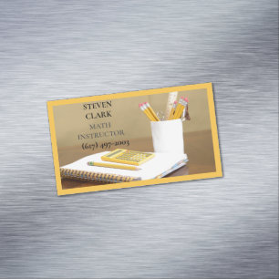 Mathematiker/Mathematiker/zurück zur Schule Magnetische Visitenkarte