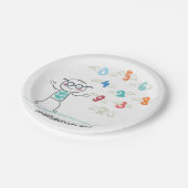 Mathematiker Pappteller (Schrägansicht)