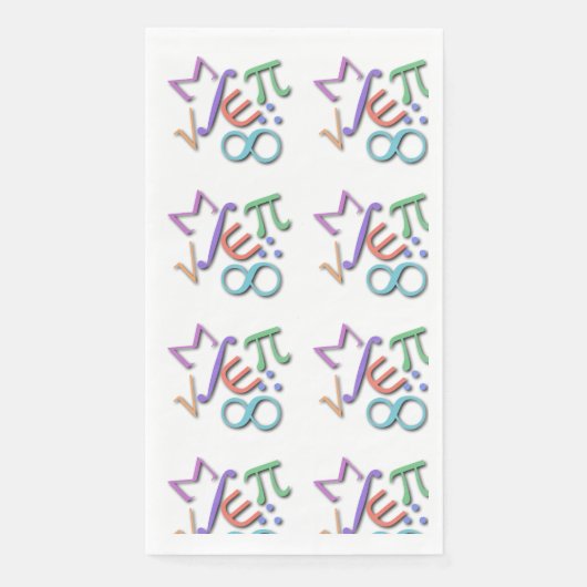 "Mathematiker" Serviette (Vorderseite)