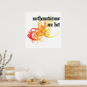 Mathematiker sind heiß poster (Küche)
