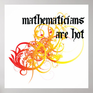 Mathematiker sind heiß poster
