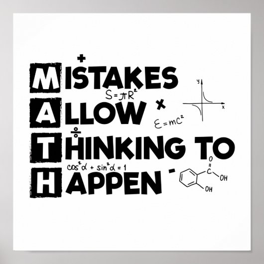 Mathematiker | Studierende Mathematik Geschenk Poster (Vorne)