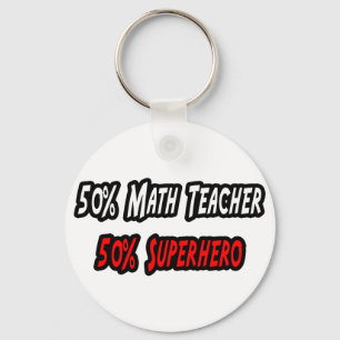 Mathematiker / Superheld Schlüsselanhänger