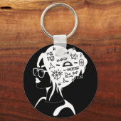 Mathematiker unterrichten Mathematik Schlüsselanhänger (Vorderseite)