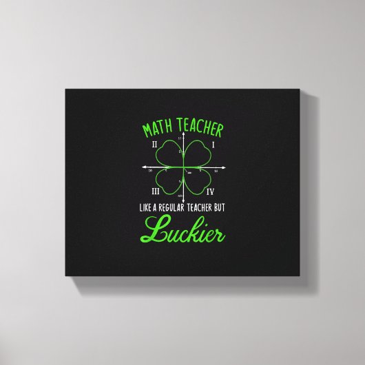 Mathematiker wie Regular Luckier St. Patrick's Da Leinwanddruck (Vorderseite)