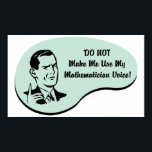 Mathematikerstimme Poster<br><div class="desc">Mathematikerstimme. Erleben Sie dieses lustige Design mit Ihrem Hobby,  Beruf oder Besessenheit auf großen T - Shirt,  Aufklebern & vielem mehr. Sie machen auch tolle Geschenke!</div>