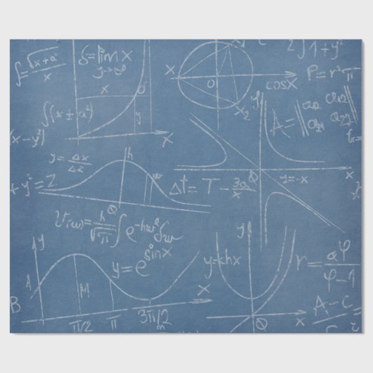Mathematikgleichungen für Schullehrer Geschenkpapier (Flach)