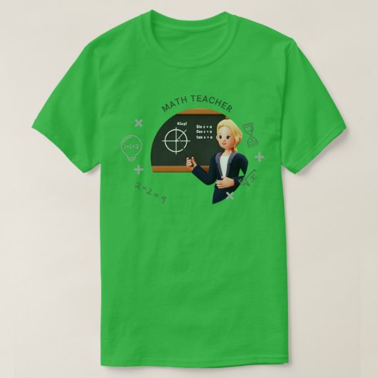 Mathematiklehrer 1 T-Shirt (Design vorne)