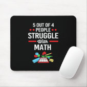 Mathematiklehrer 5 von 4 Personen Mousepad (Mit Mouse)