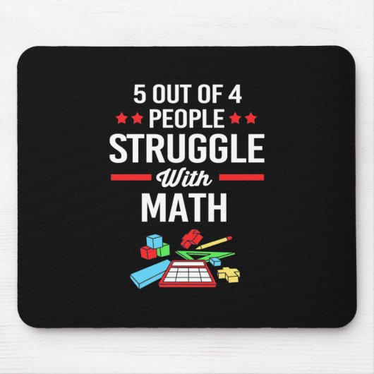 Mathematiklehrer 5 von 4 Personen Mousepad (Vorne)