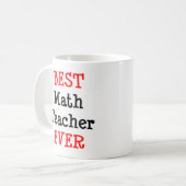 Mathematiklehrer, am besten kaffeetasse (Vorderseite Links)