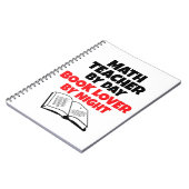 Mathematiklehrer am Tag Buch Lover by Night (Linke Seite)