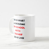 Mathematiklehrer an der High School, phantastisch Kaffeetasse (Vorderseite Links)