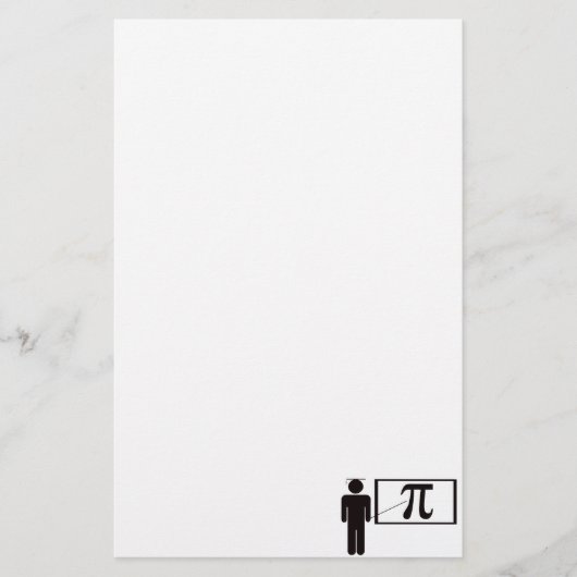 Mathematiklehrer Briefpapier (Vorderseite)