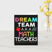 Mathematiklehrer Dream Team Aka Mathematik Lehrer  Karte (Gelbe Blume)