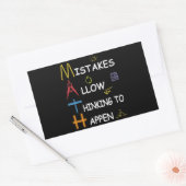 Mathematiklehrer-Fehler erlauben es zu denken Rechteckiger Aufkleber (Umschlag)