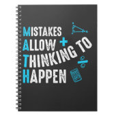 Mathematiklehrer: Fehler in der Schule ermöglichen Notizblock (Vorderseite)