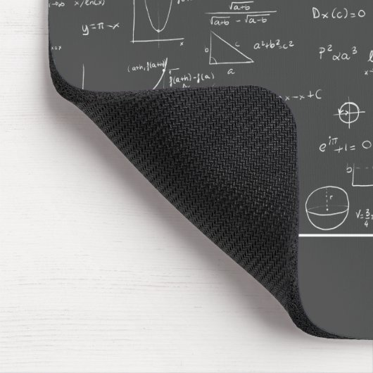 Mathematiklehrer Formeln als Algebra Office Mousepad (Ecke)