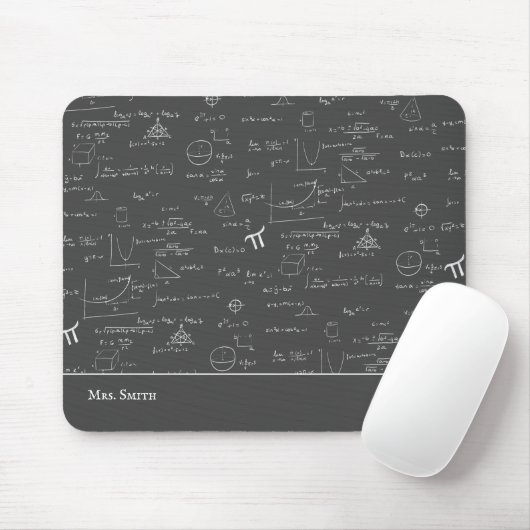 Mathematiklehrer Formeln als Algebra Office Mousepad (Mit Mouse)