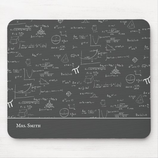 Mathematiklehrer Formeln als Algebra Office Mousepad (Vorne)