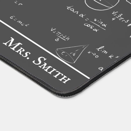 Mathematiklehrer Formeln als Algebra Office Schreibtischunterlage (Ecke)