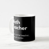 Mathematiklehrer Funny Mathematics Definition Kaffeetasse (Vorderseite Links)
