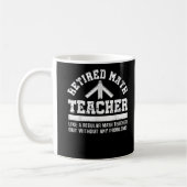 Mathematiklehrer Funny Rentirement Probleme Kaffeetasse (Links)