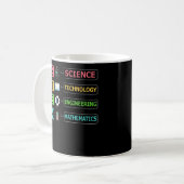Mathematiklehrer für STEM Science Technology Engin Kaffeetasse (Vorderseite Links)
