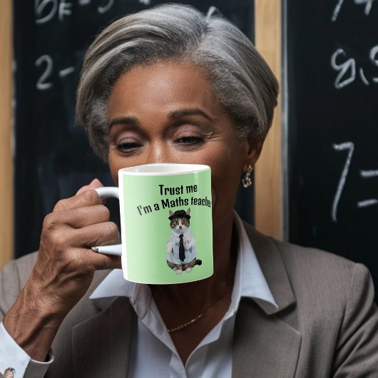Mathematiklehrer-Geschenk vertrauen mir Mathematik Kaffeetasse