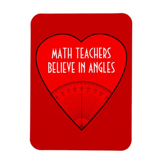 Mathematiklehrer glauben an Ecken Magnet (Vertikal)