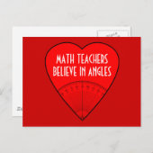 Mathematiklehrer glauben an Ecken Postkarte (Vorne/Hinten)