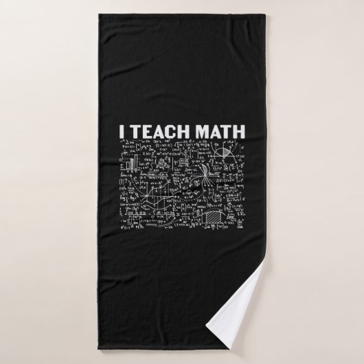 Mathematiklehrer I lehre Mathematik Badehandtuch (Badehandtuch)
