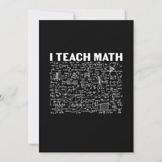 Mathematiklehrer I lehre Mathematik Einladung (Vorderseite)